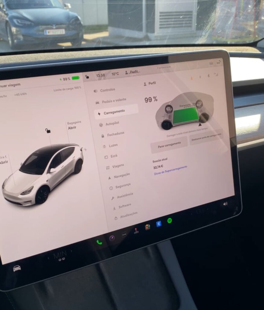 Painel tesla model y
